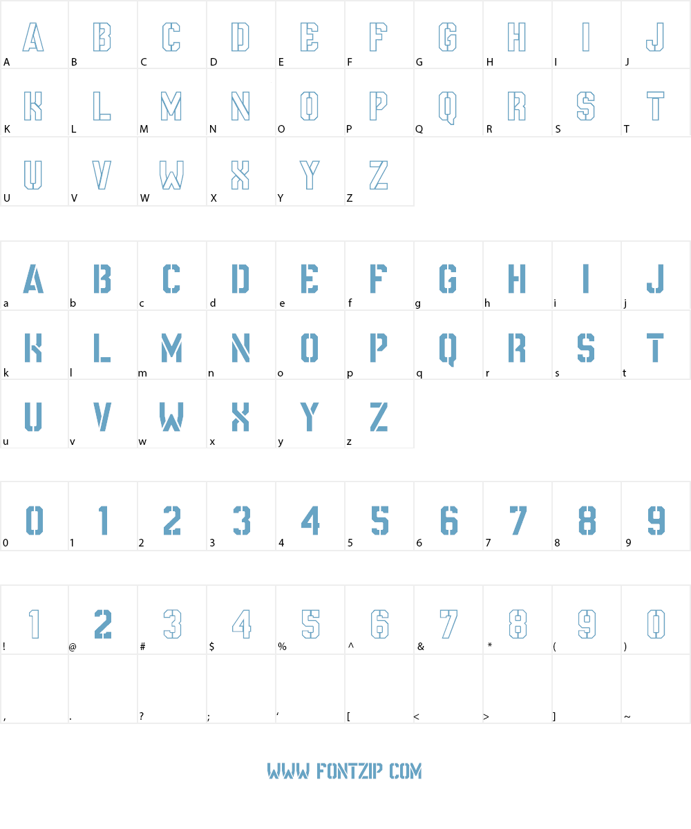 NCAA Army 2015 Font Character
